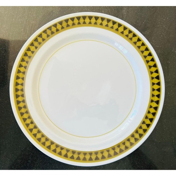 Vintage Mikasa Mediterrania Dominique 12" Chop‎ Plate Black Pyramids Platter MCM - Picture 4 of 7